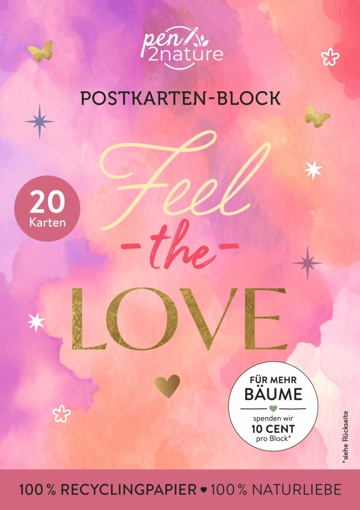 Cover: 9783987641367 | Postkartenblock Feel the Love | Taschenbuch | 42 S. | Deutsch | 2025