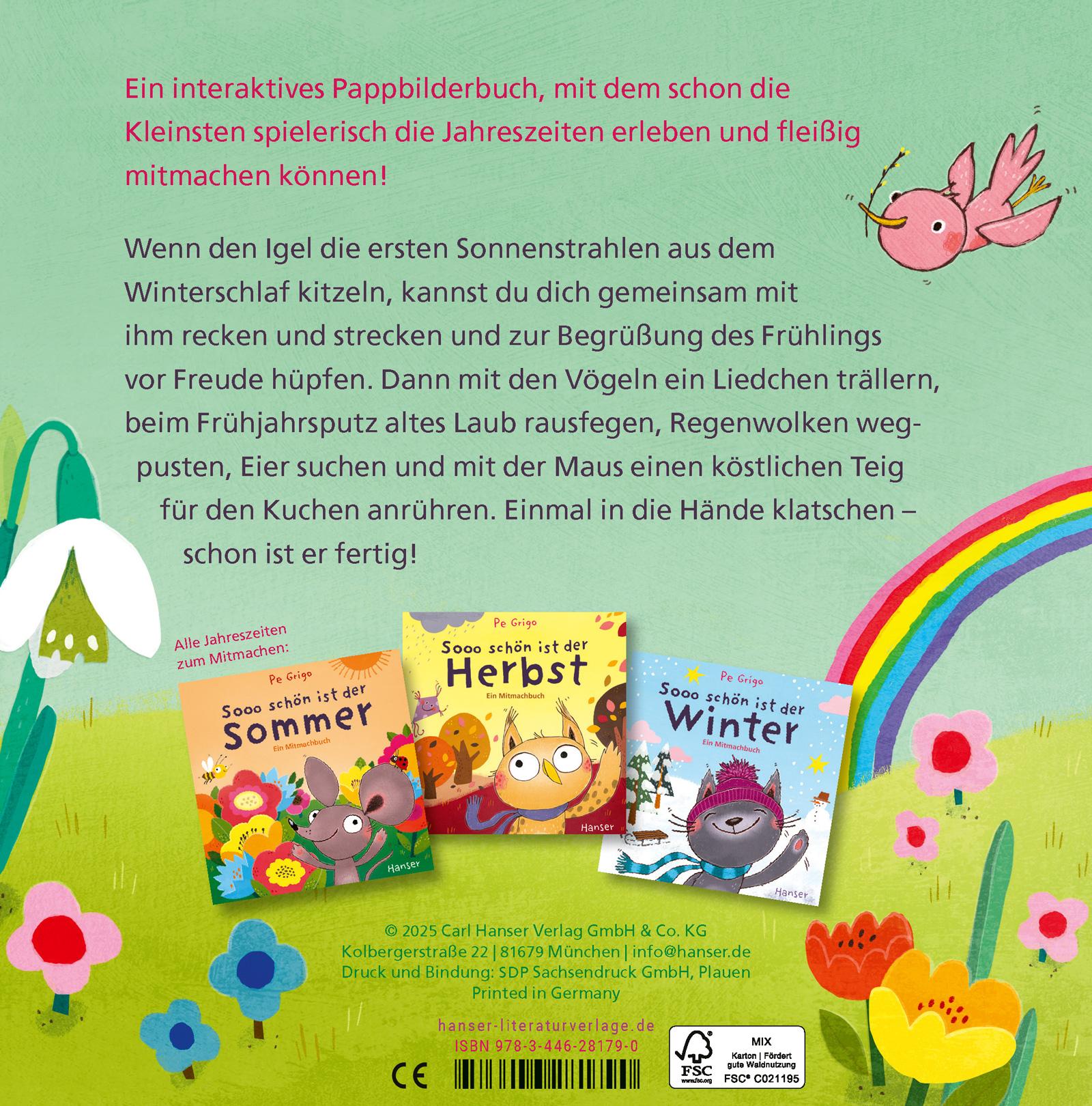 Bild: 9783446281790 | Sooo schön ist der Frühling | Ein Mitmachbuch | Pe Grigo | Buch | 2025