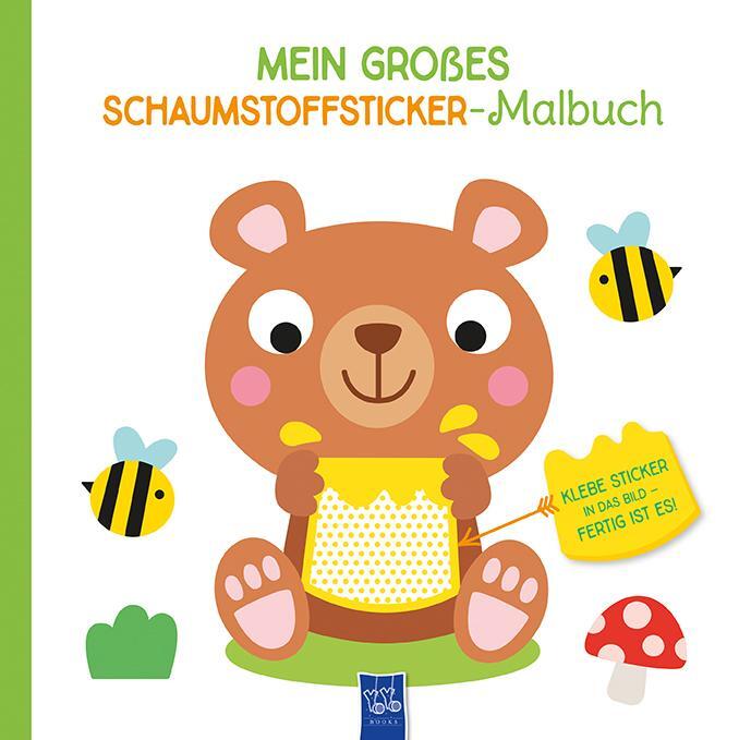 Cover: 9789464226164 | Mein großes Schaumstoffsticker-Malbuch - Bär | Taschenbuch | 14 S.