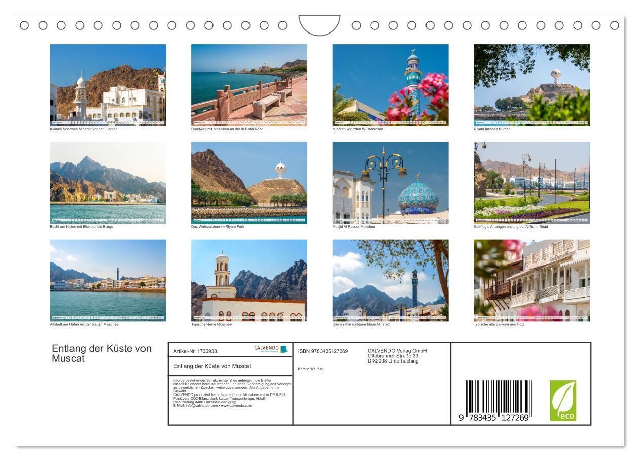 Bild: 9783435127269 | Entlang der Küste von Muscat (Wandkalender 2025 DIN A4 quer),...