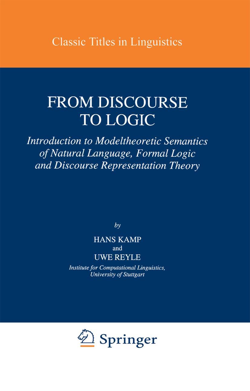 Cover: 9780792310280 | From Discourse to Logic | U. Reyle (u. a.) | Taschenbuch | viii | 1993