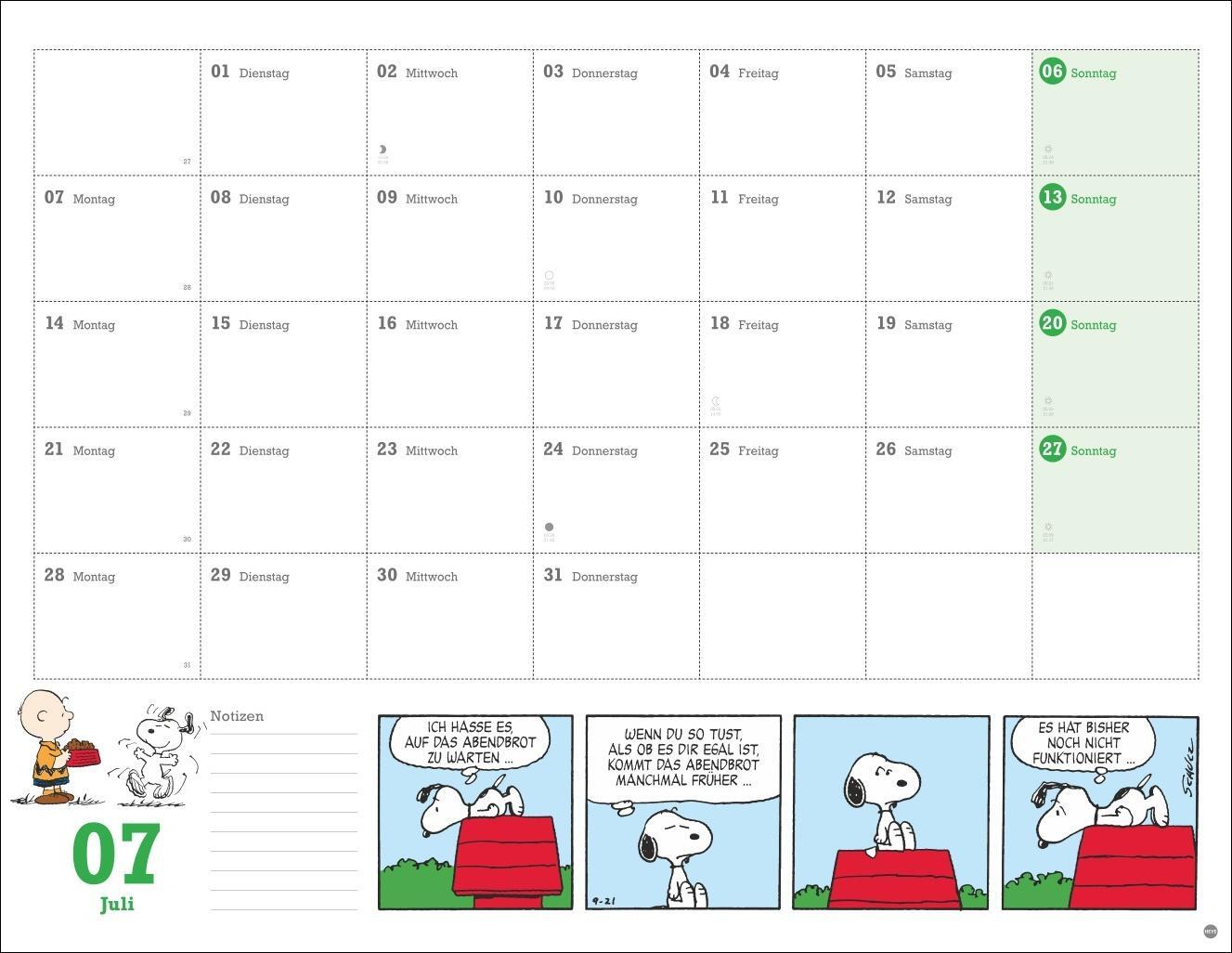 Bild: 9783756405244 | Peanuts Monatsplaner 2025 | Heye | Kalender | Spiralbindung | 15 S.