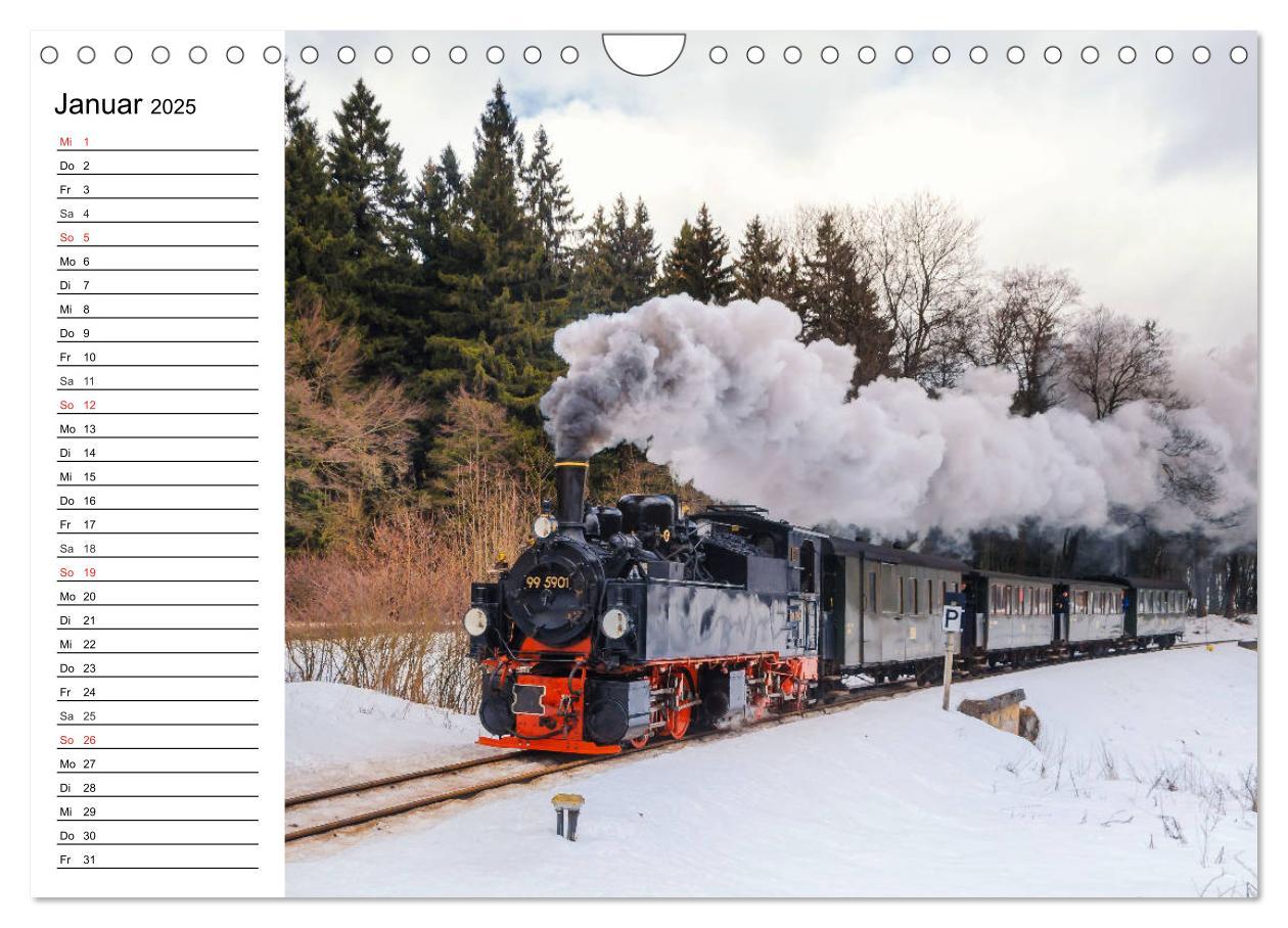 Bild: 9783435217908 | Schmalspurbahnen im Harz (Wandkalender 2025 DIN A4 quer), CALVENDO...