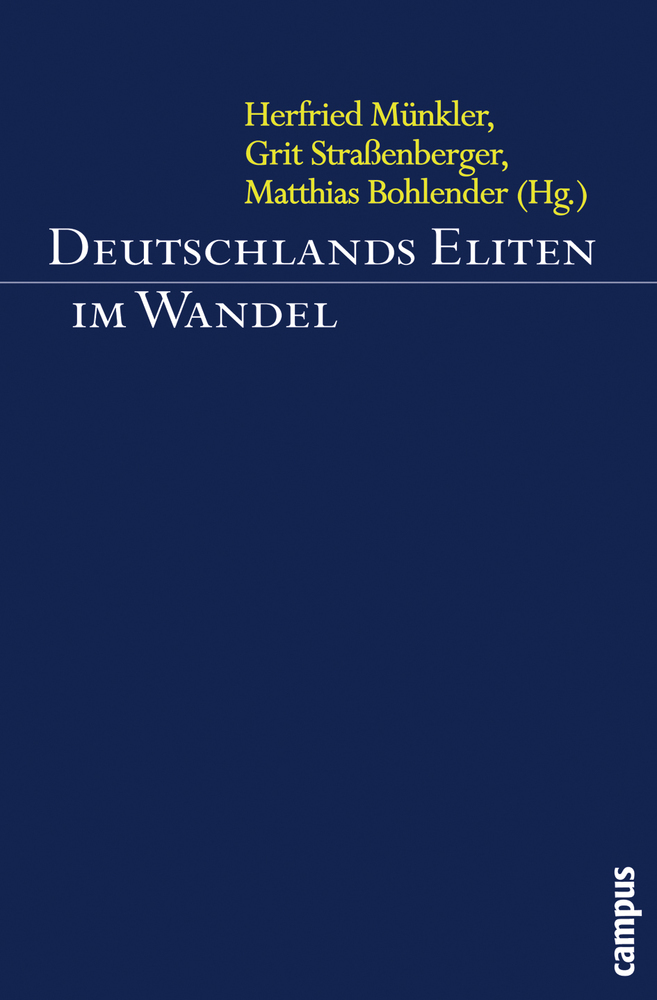 Cover: 9783593380261 | Deutschlands Eliten im Wandel | Herfried Münkler (u. a.) | Taschenbuch