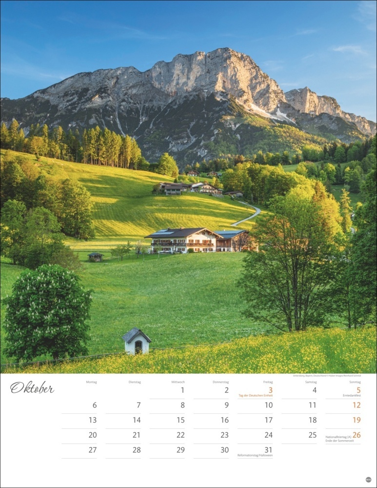 Bild: 9783756405251 | Schönes Alpenland Posterkalender 2025 | Kalender | Spiralbindung