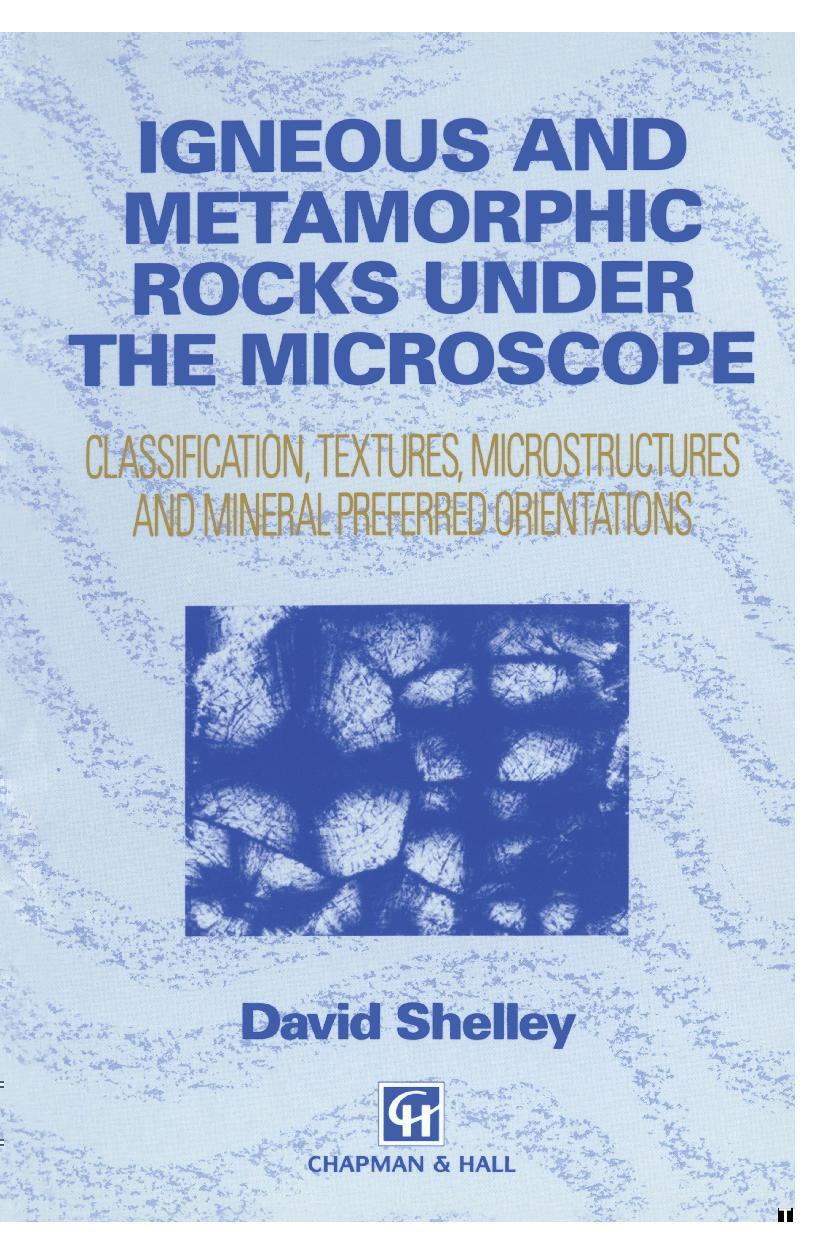 Cover: 9780412442001 | Igneous and Metamorphic Rocks under the Microscope | D. Shelley | Buch