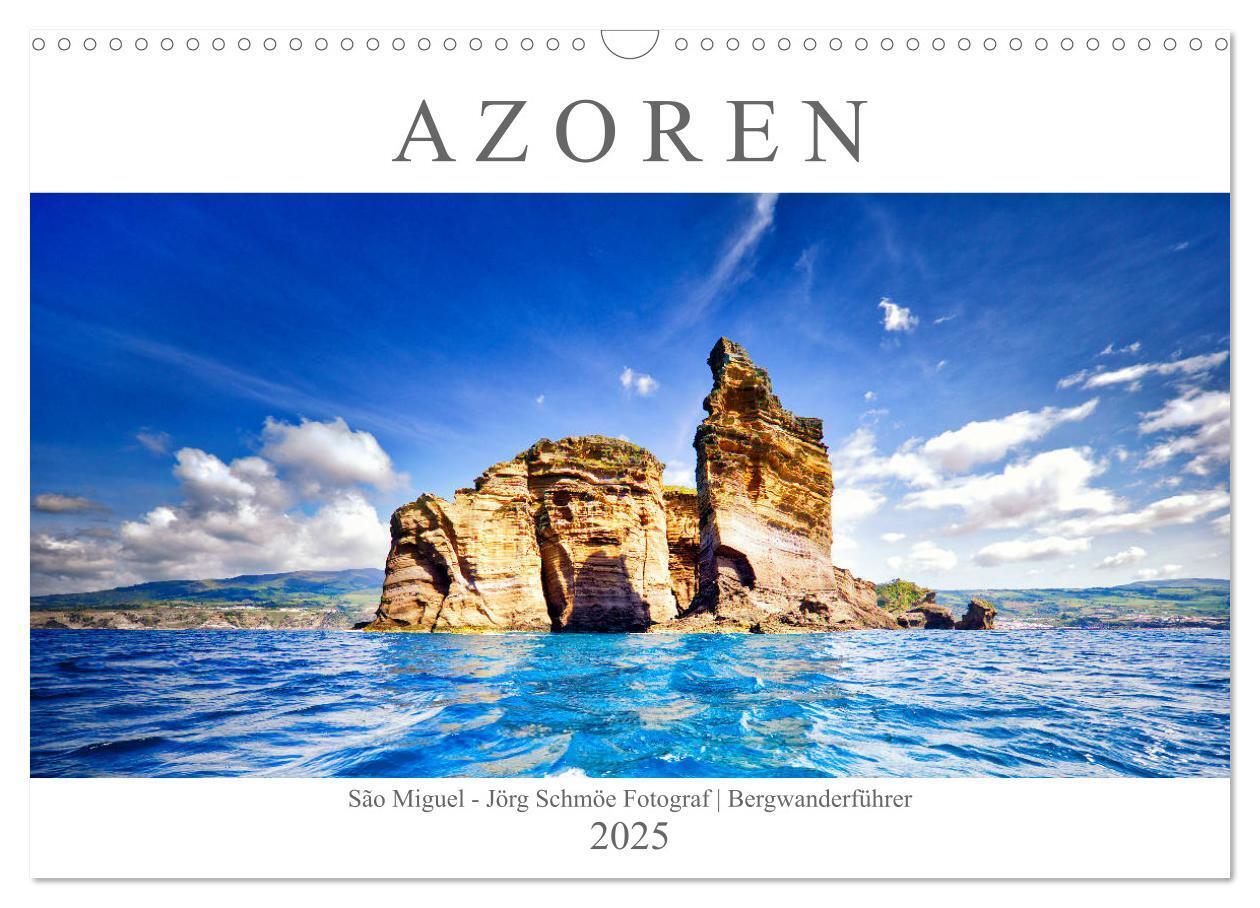 Cover: 9783435275533 | A Z O R E N (Wandkalender 2025 DIN A3 quer), CALVENDO Monatskalender