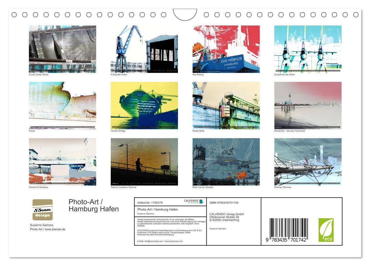 Bild: 9783435701742 | Photo-Art / Hamburg Hafen (Wandkalender 2025 DIN A4 quer), CALVENDO...