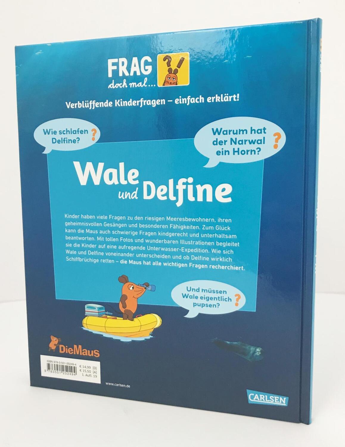 Bild: 9783551252494 | Frag doch mal ... die Maus!: Wale und Delfine | Sylvia Englert | Buch