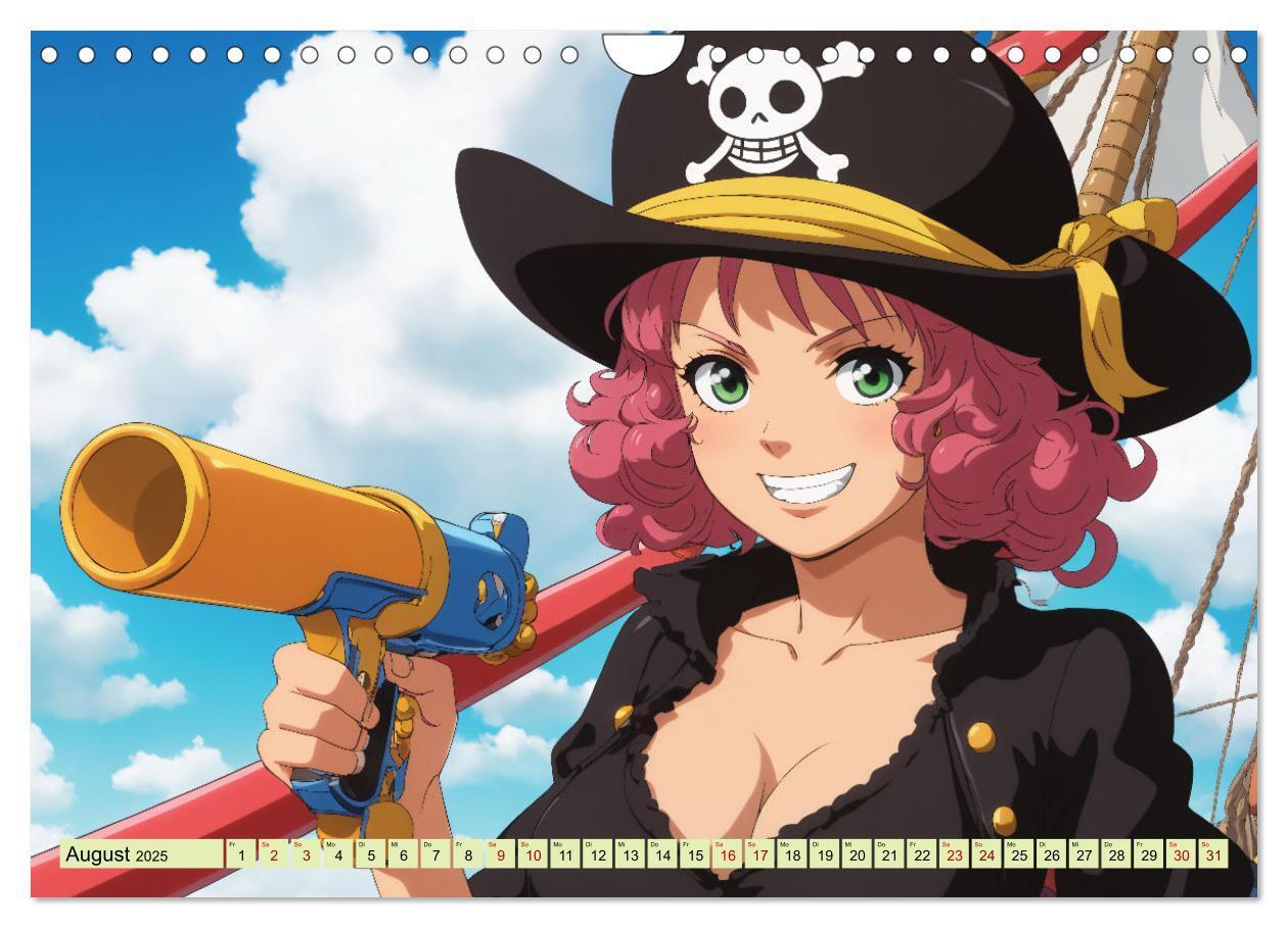 Bild: 9783383787935 | Anime Piraten - Waifu Edition (Wandkalender 2025 DIN A4 quer),...