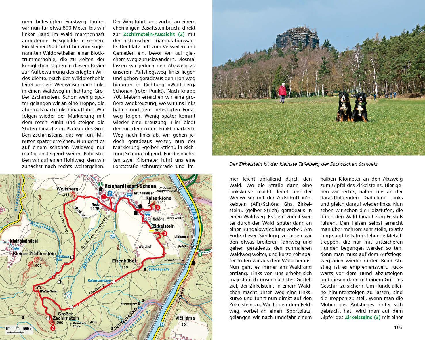 Bild: 9783763334261 | Wandern mit Hund Elbsandsteingebirge | Franziska Rößner | Taschenbuch