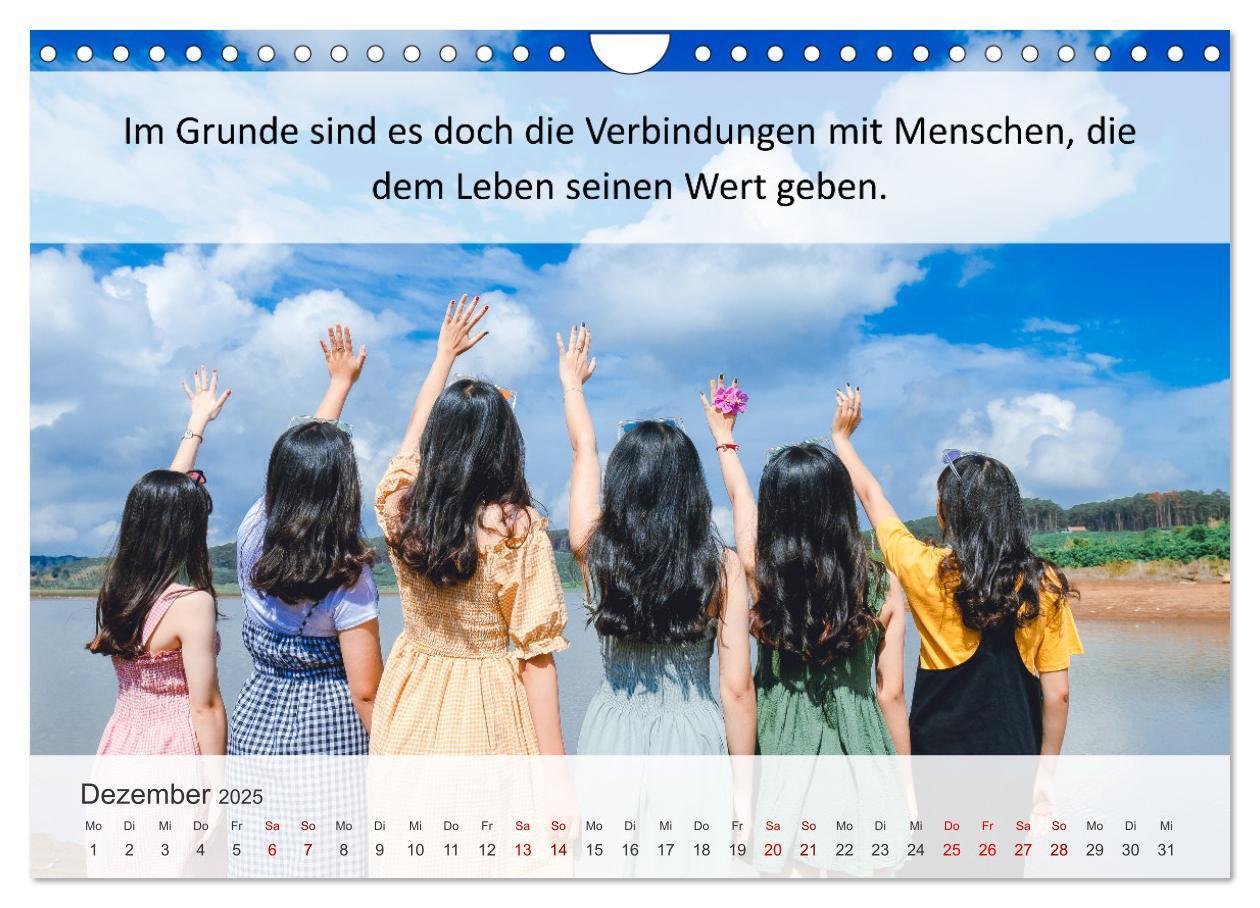 Bild: 9783435020768 | Motivationssprüche Freundschaft (Wandkalender 2025 DIN A4 quer),...