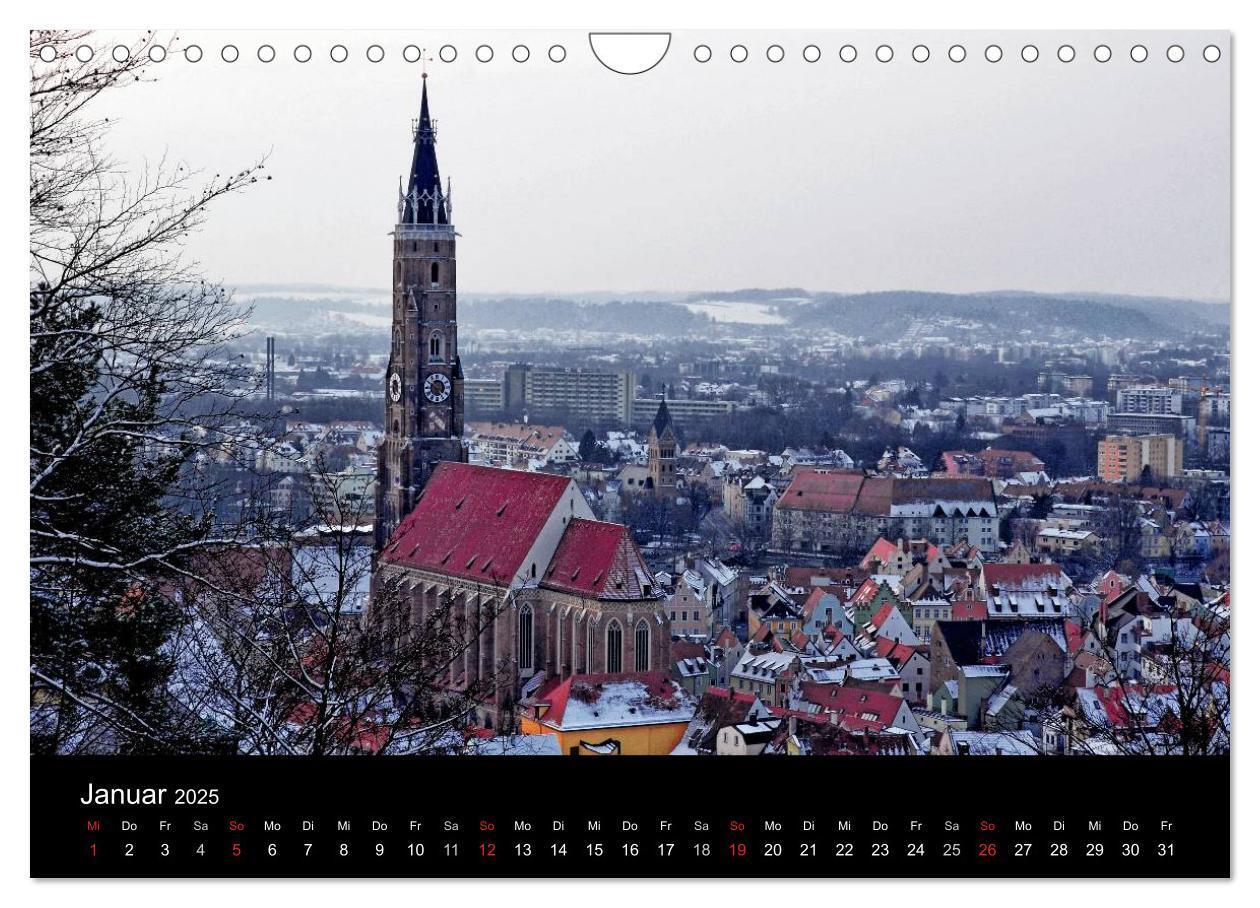 Bild: 9783435691821 | Landshut bei Tag und Nacht (Wandkalender 2025 DIN A4 quer),...