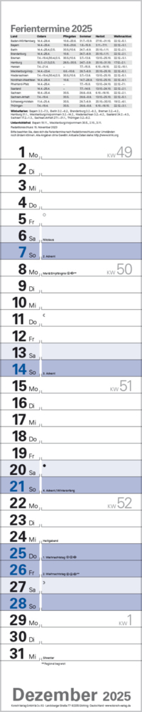 Bild: 9783731880608 | Planer Blau 2025 | Korsch Verlag | Kalender | Spiralbindung | 13 S.