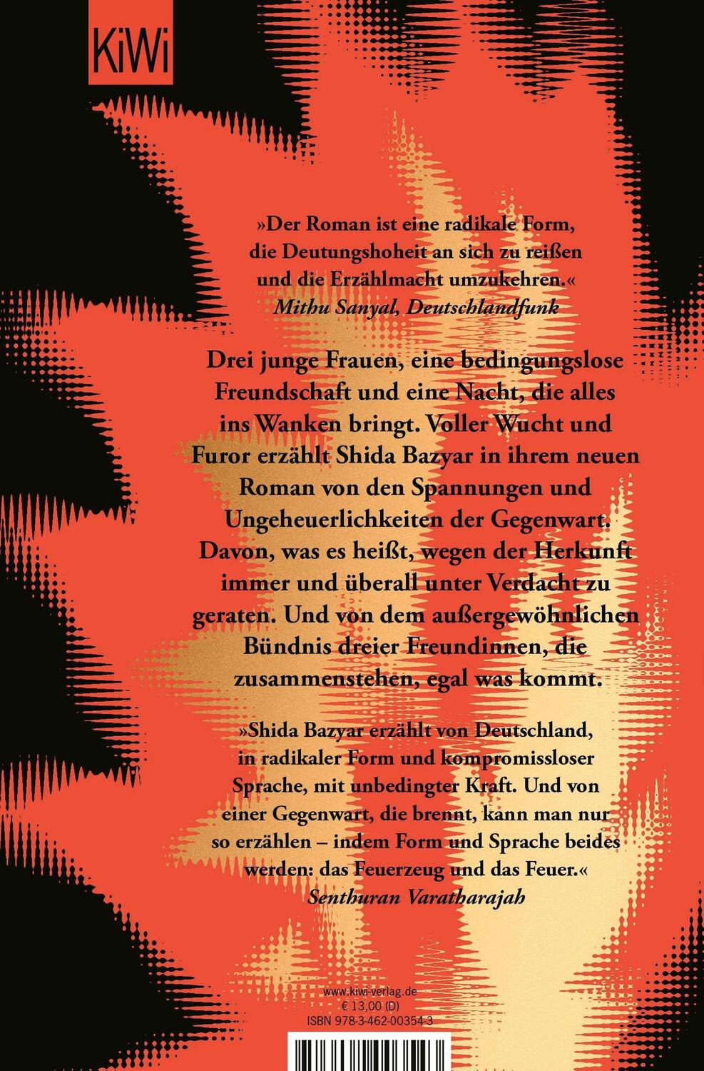 Rückseite: 9783462003543 | Drei Kameradinnen | Roman | Shida Bazyar | Taschenbuch | 352 S. | 2022