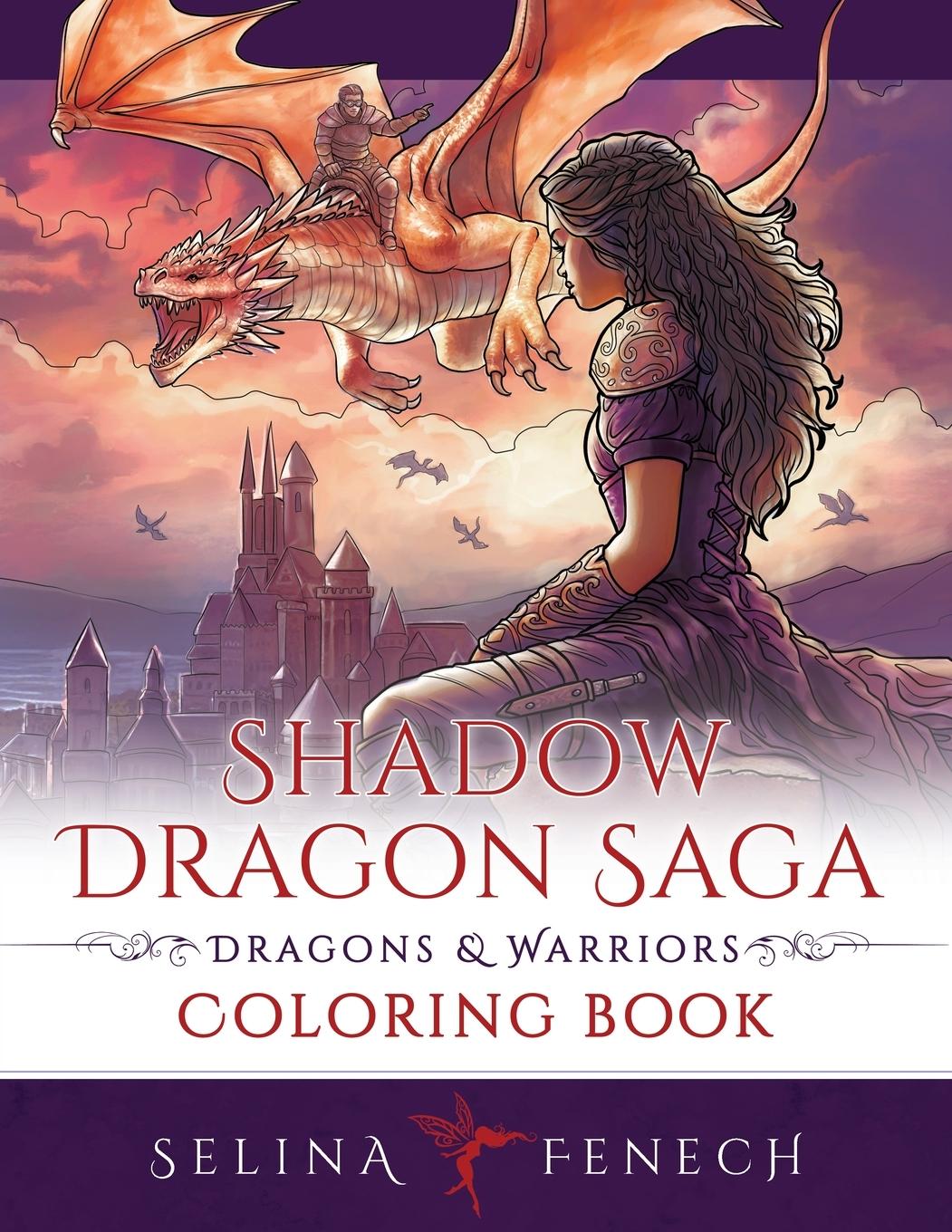 Cover: 9781922390899 | Shadow Dragon Saga - Dragons and Warriors Coloring Book | Fenech