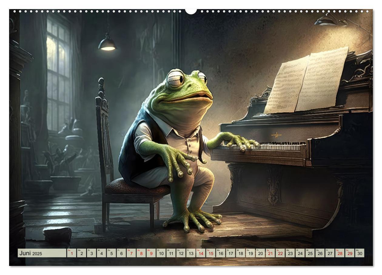 Bild: 9783383915970 | Frosch Konzert (Wandkalender 2025 DIN A2 quer), CALVENDO...