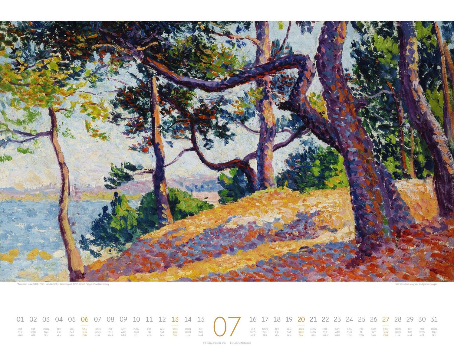 Bild: 9783838425559 | Kunstwerk Wald Kalender 2025 | Ackermann Kunstverlag | Kalender | 2025