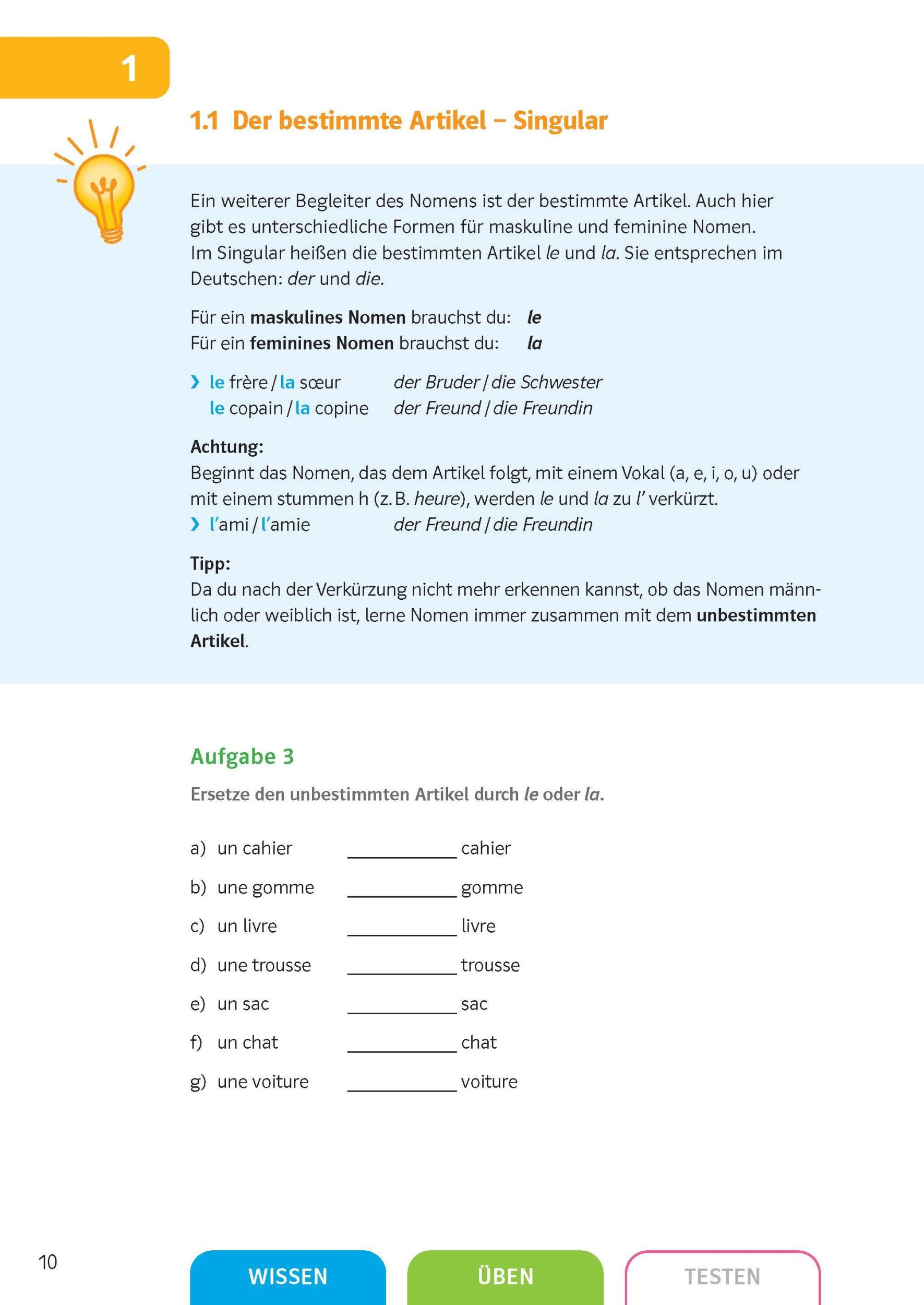 Bild: 9783129276174 | Sicher in Französisch Grammatik 1./2. Lernjahr | Füßle | Taschenbuch