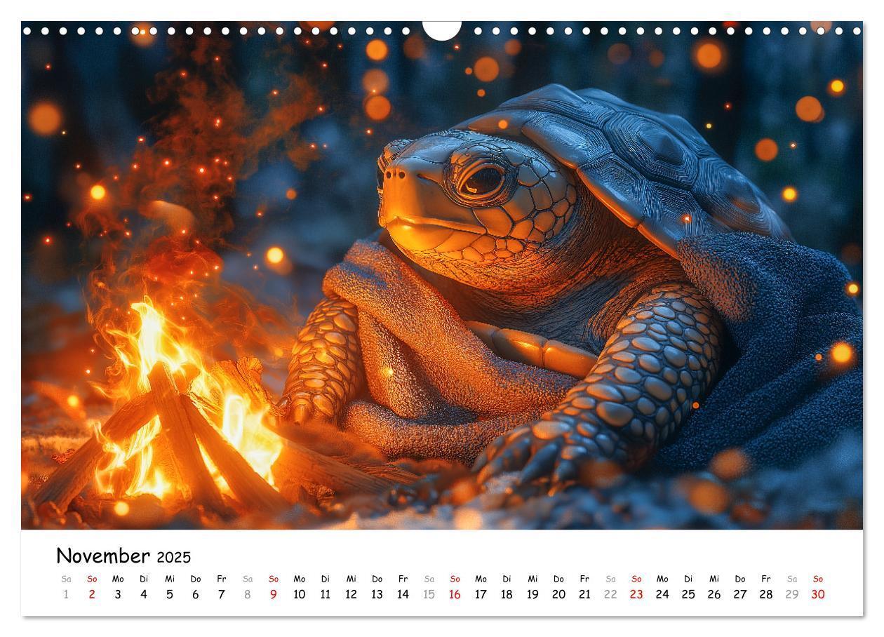 Bild: 9783457215814 | CHILL MAL - Entspannte Schildkröten beim Faulenzen (Wandkalender...