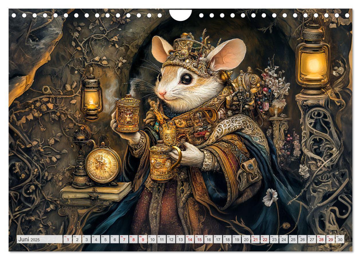 Bild: 9783457217801 | Magische Wesen im Zauberland - Fantasie-Tiere im Steampunk-Kalender...