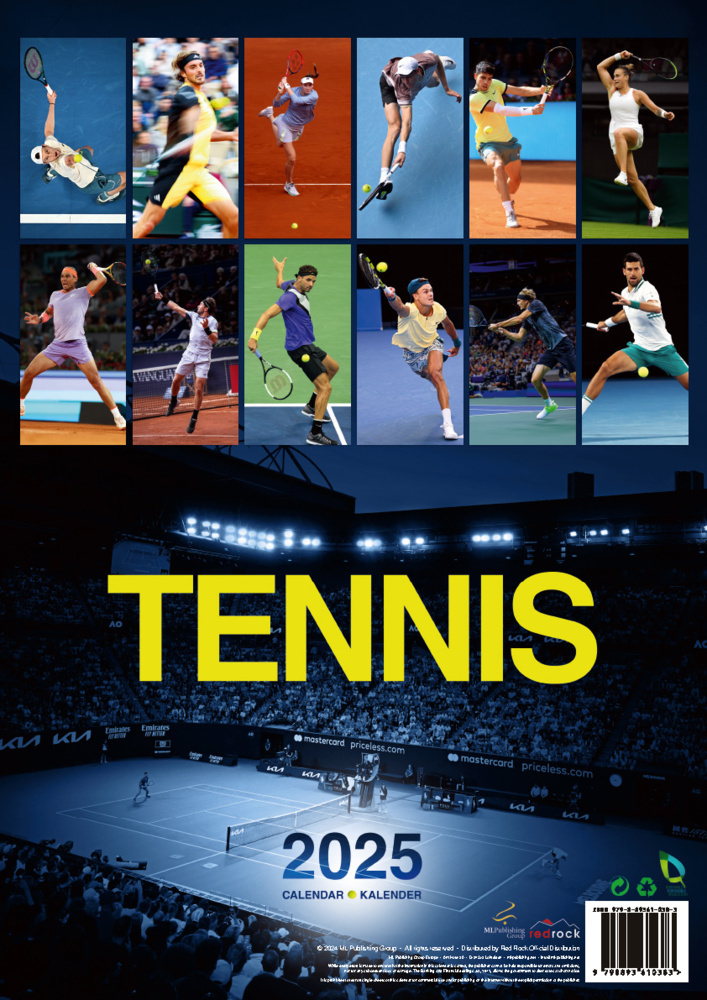 Bild: 9798893610383 | Tennis Kalender 2025 | Kalender | 14 S. | Deutsch | 2025