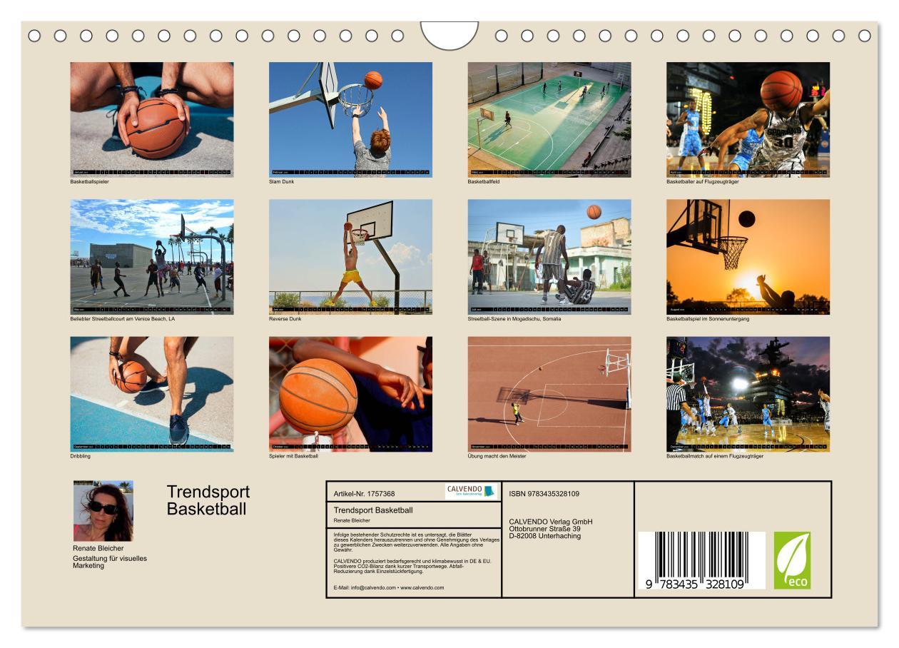 Bild: 9783435328109 | Trendsport Basketball (Wandkalender 2025 DIN A4 quer), CALVENDO...