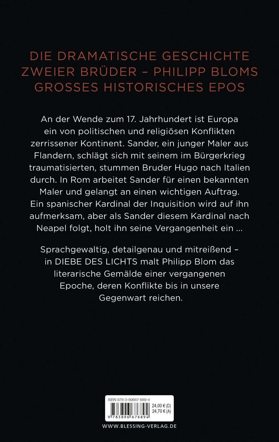 Bild: 9783896676894 | Diebe des Lichts | Roman | Philipp Blom | Buch | 478 S. | Deutsch