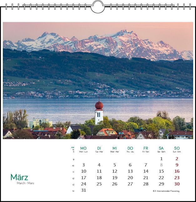 Bild: 9783861924111 | Östlicher Bodensee 2025 | Postkarten-Tischkalender | Fotografen | 2025