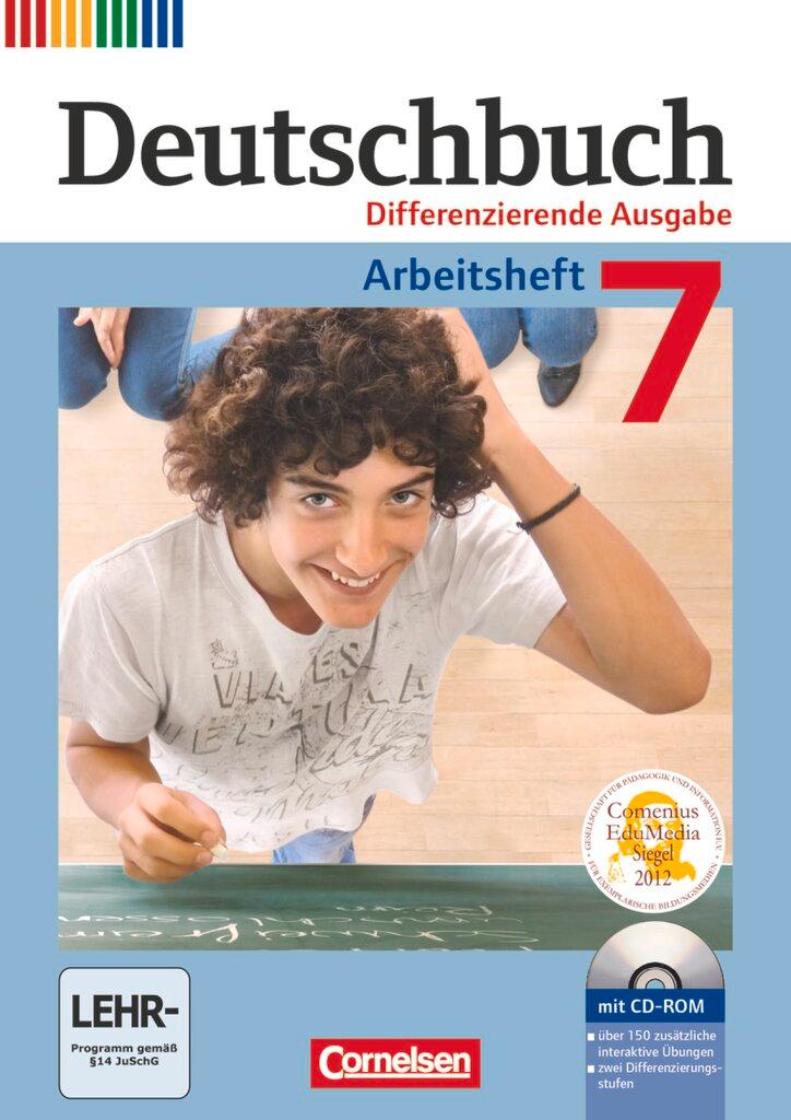 Cover: 9783060626816 | Deutschbuch 7. Schuljahr. Arbeitsheft mit Lösungen und Übungs-CD-ROM