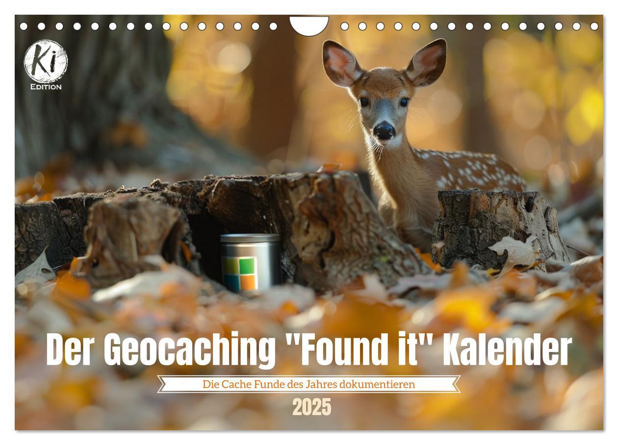 Cover: 9783435647040 | Der Geocaching Found it Kalender (Wandkalender 2025 DIN A4 quer),...