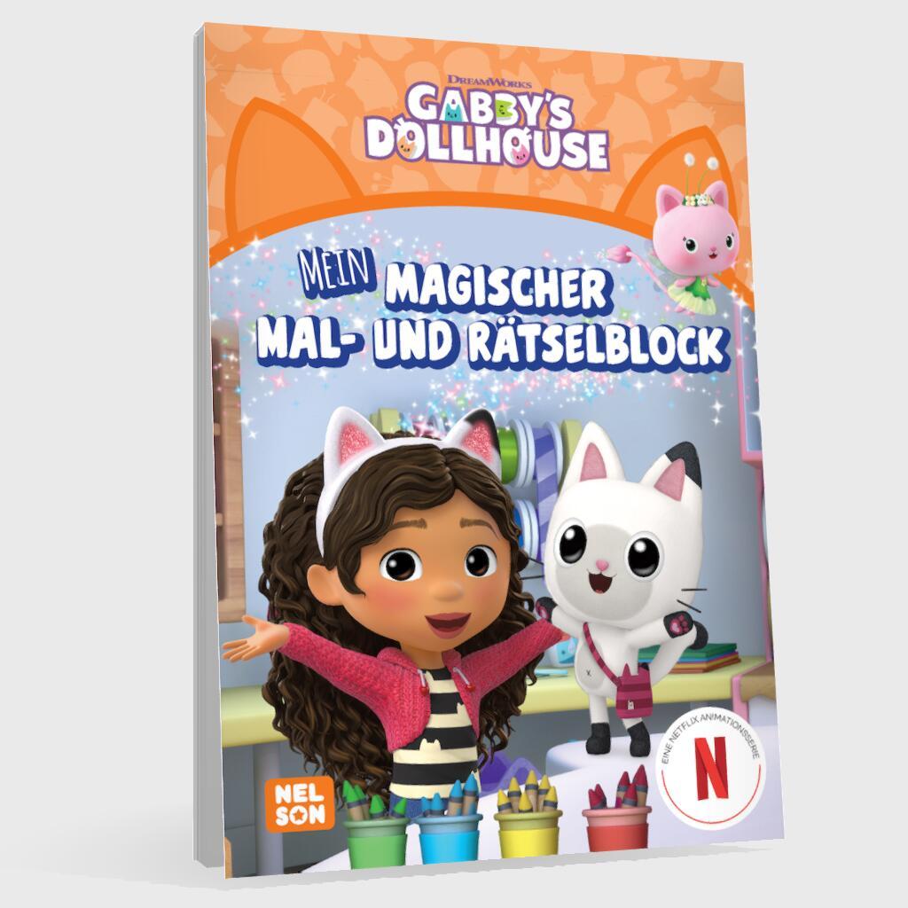 Bild: 9783845126746 | Gabby's Dollhouse: Mein magischer Mal- und Rätselblock | Taschenbuch