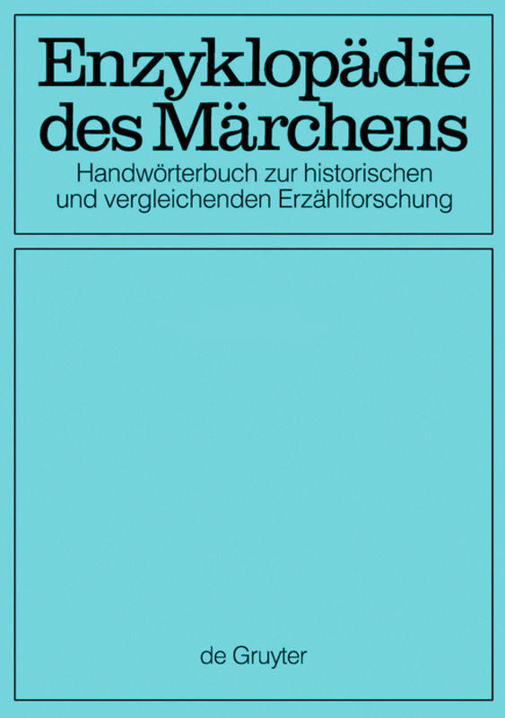 Cover: 9783110551914 | Enzyklopädie des Märchens [7-15] | Kurt Ranke | Taschenbuch | CXXXVIII