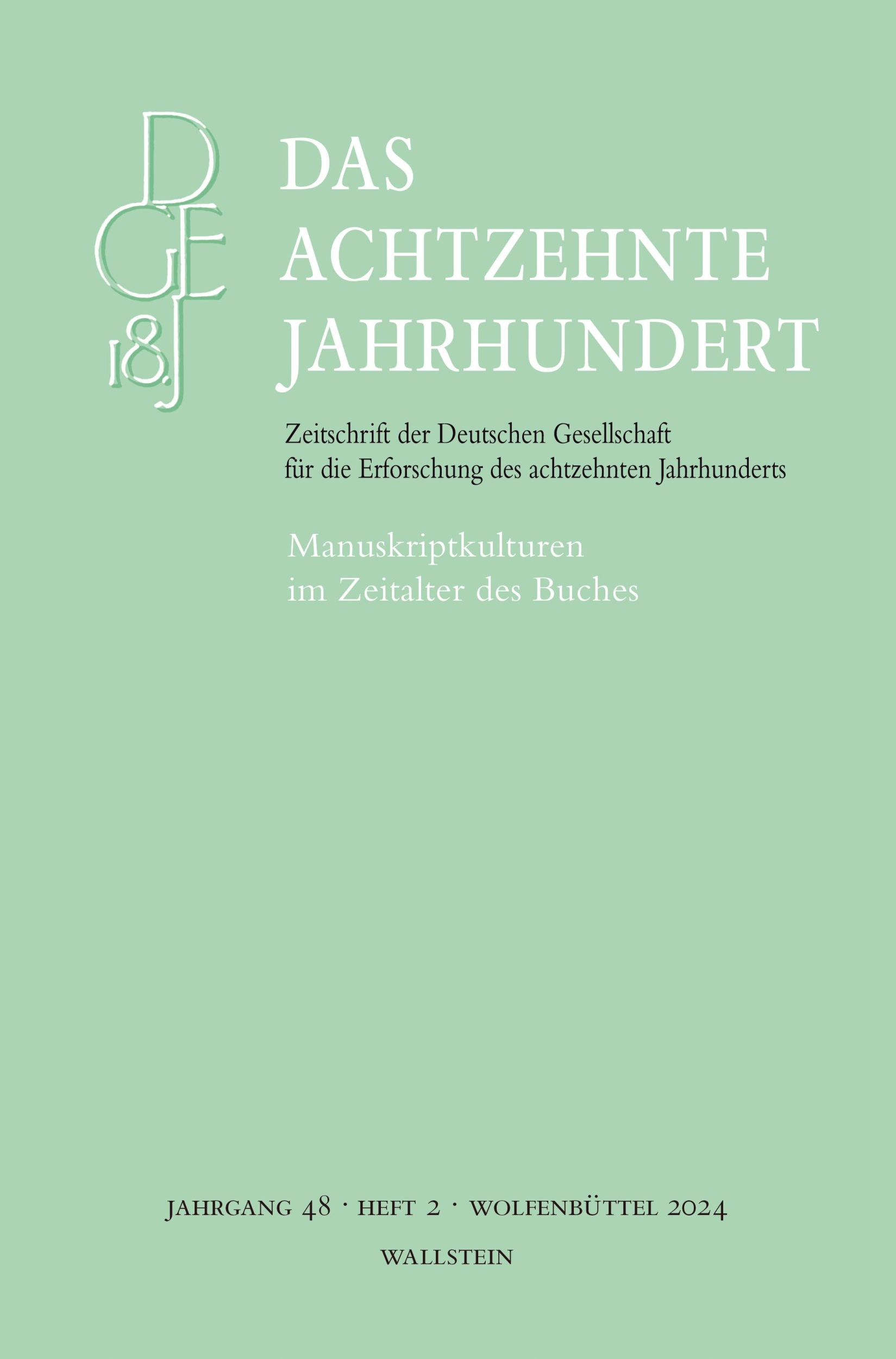 Cover: 9783835356788 | Das achtzehnte Jahrhundert | May Mergenthaler (u. a.) | Taschenbuch