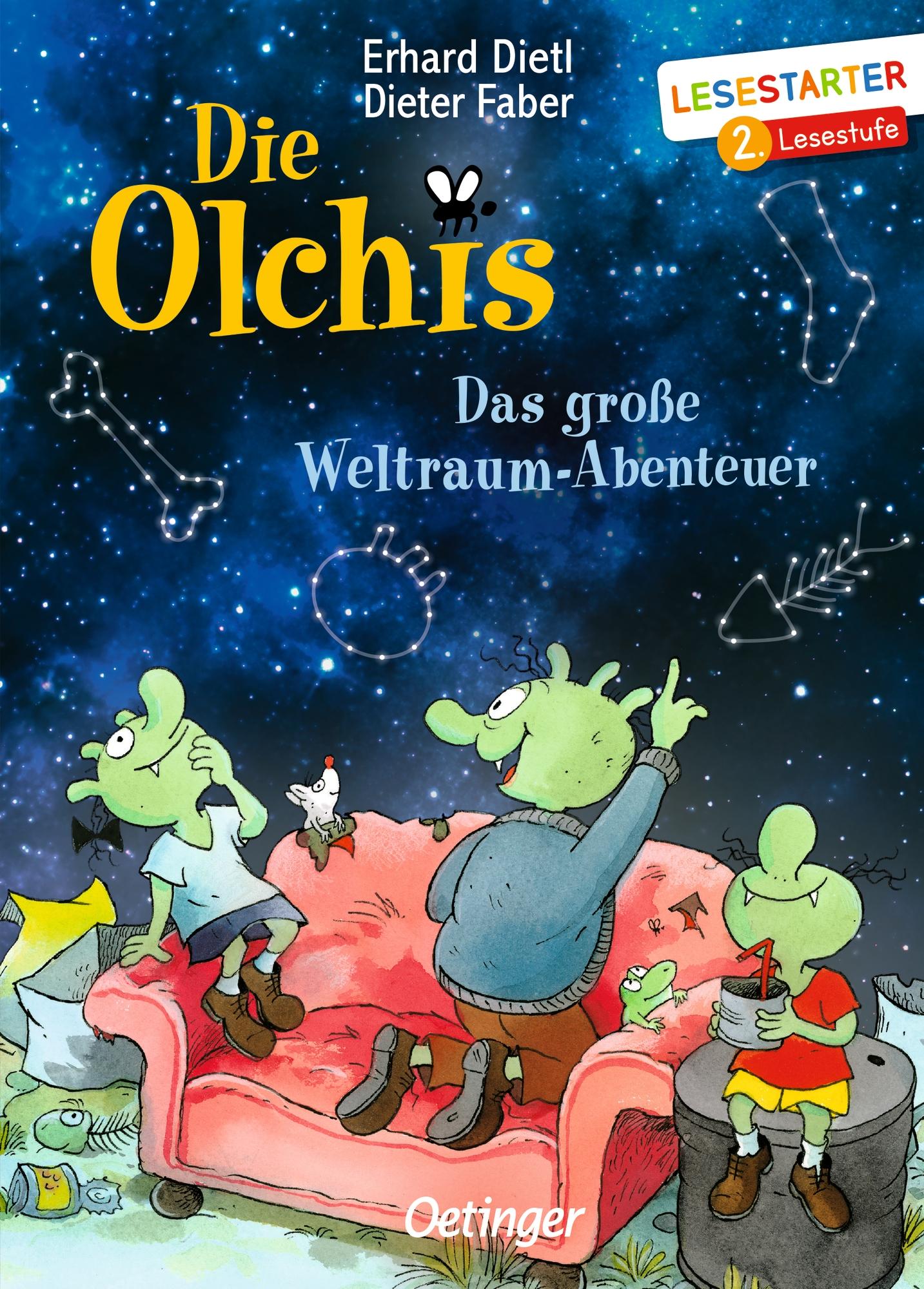 Cover: 9783751206648 | Die Olchis. Das große Weltraum-Abenteuer | Lesestarter. 2. Lesestufe