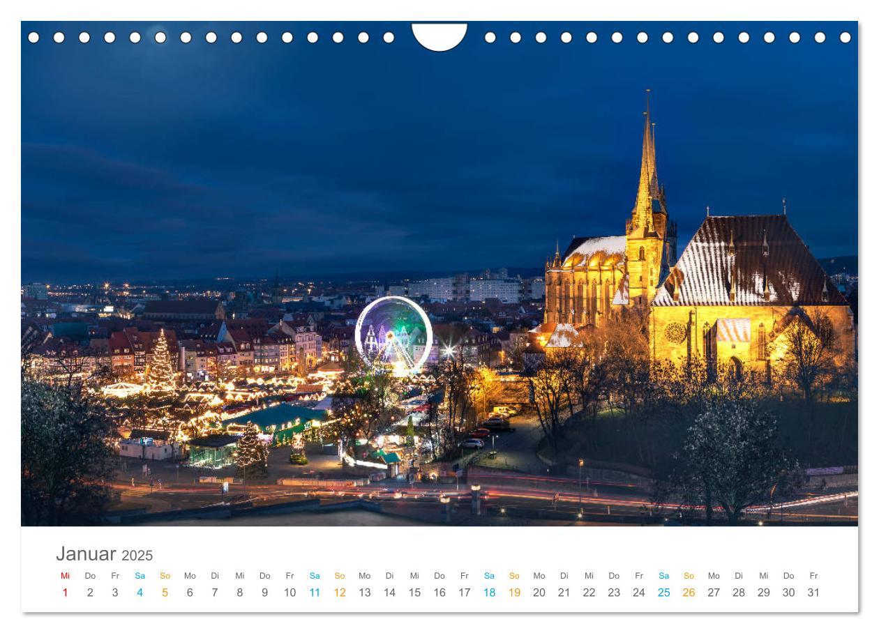 Bild: 9783435321599 | Erfurt - Stadt der Türme (Wandkalender 2025 DIN A4 quer), CALVENDO...