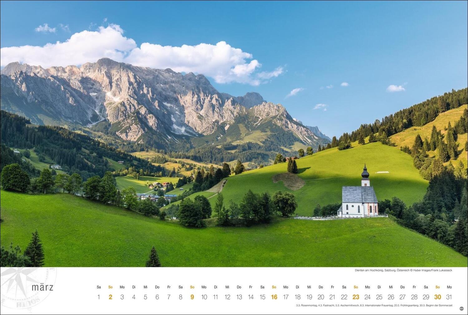 Bild: 9783756404919 | Österreich Globetrotter Kalender 2025 - Von weiter Bergwelt und...