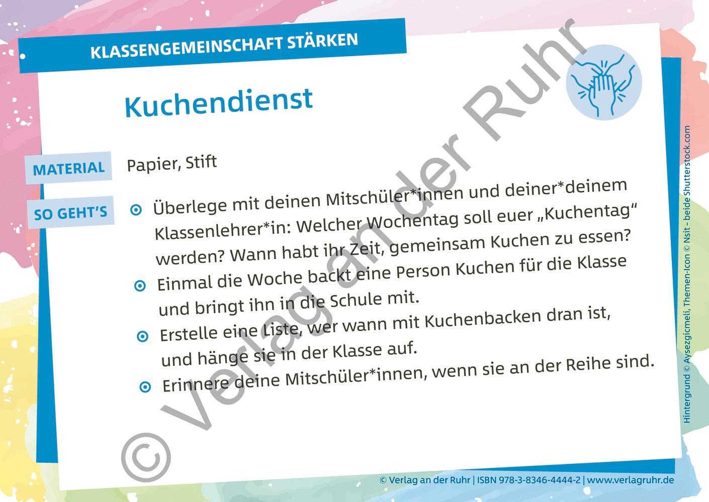 Bild: 9783834644442 | Die Positivity-Kartei für ein gutes Klassenklima | Ruhr | Box | 86 S.