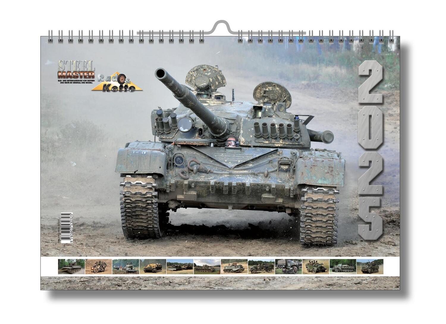 Cover: 9783803530325 | STEELMASTER 2025 - Panzerfahrzeuge - A3-Wandkalender - Original VDM...