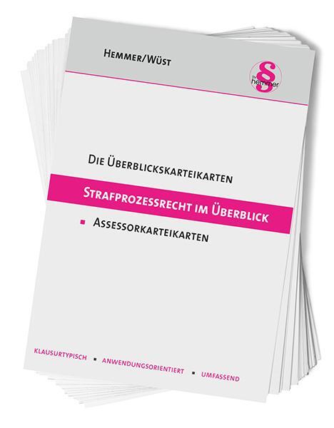 Cover: 9783968383040 | Die Überblickskarteikarten Strafprozessrecht (StPO) im Überblick | Box