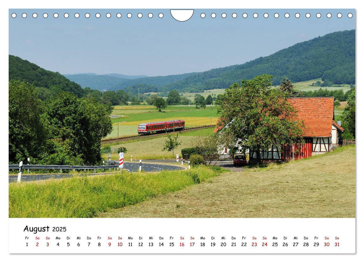 Bild: 9783435196395 | Hessische Nebenbahnen - Unterwegs in Nordhessen (Wandkalender 2025...