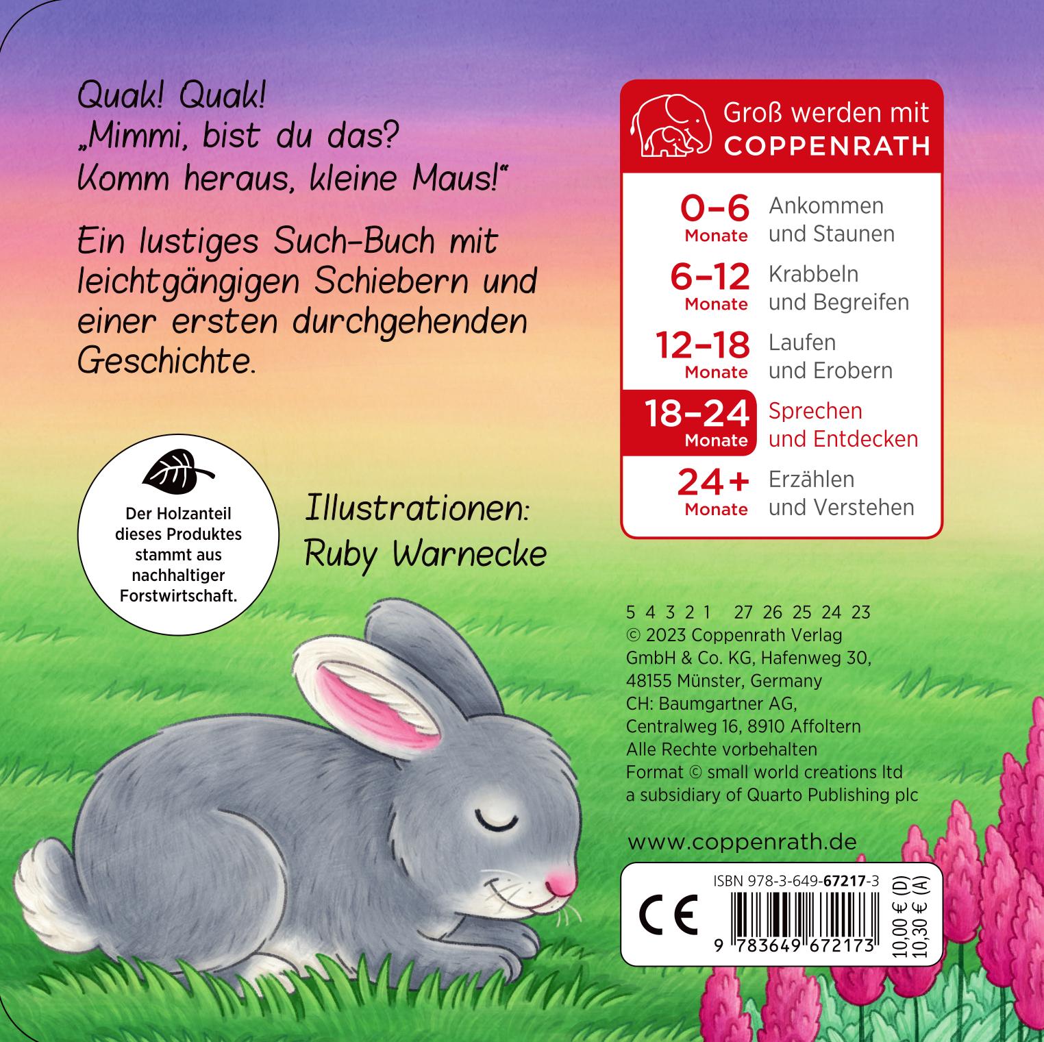 Rückseite: 9783649672173 | Komm heraus, kleine Maus!: Bist du im Garten? | Ruby Warnecke | Buch