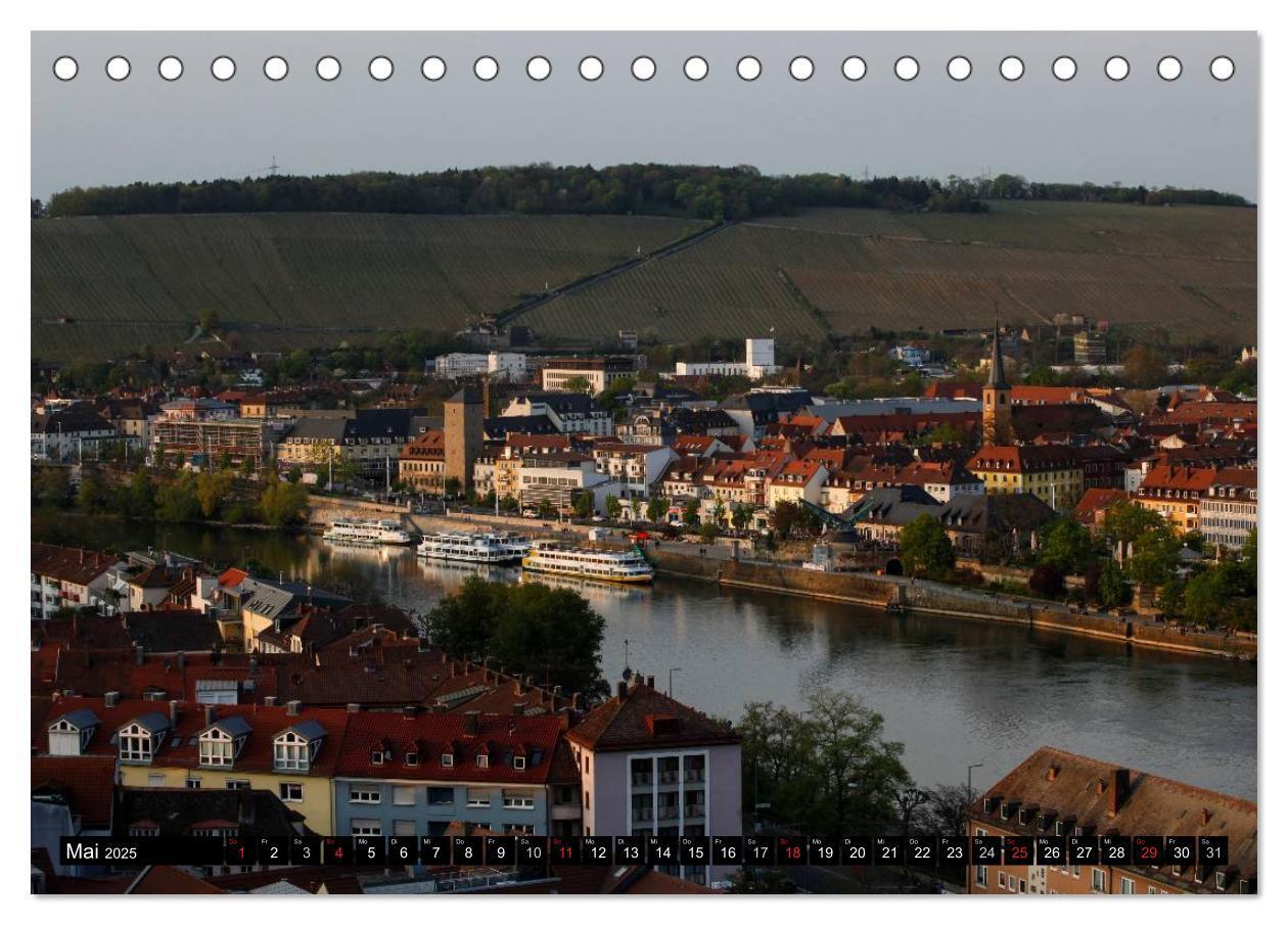 Bild: 9783435653607 | Würzburg am Abend (Tischkalender 2025 DIN A5 quer), CALVENDO...