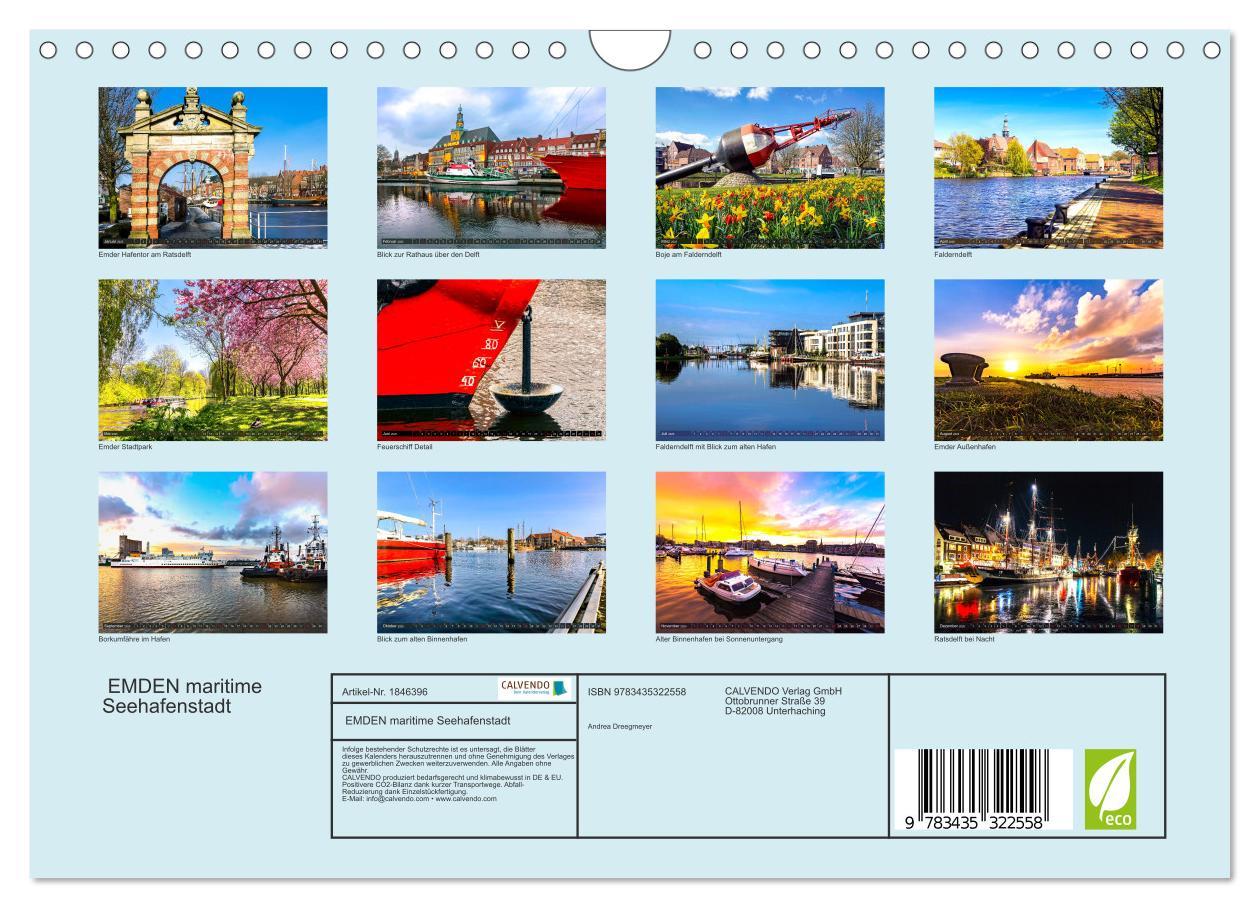 Bild: 9783435322558 | EMDEN maritime Seehafenstadt (Wandkalender 2025 DIN A4 quer),...