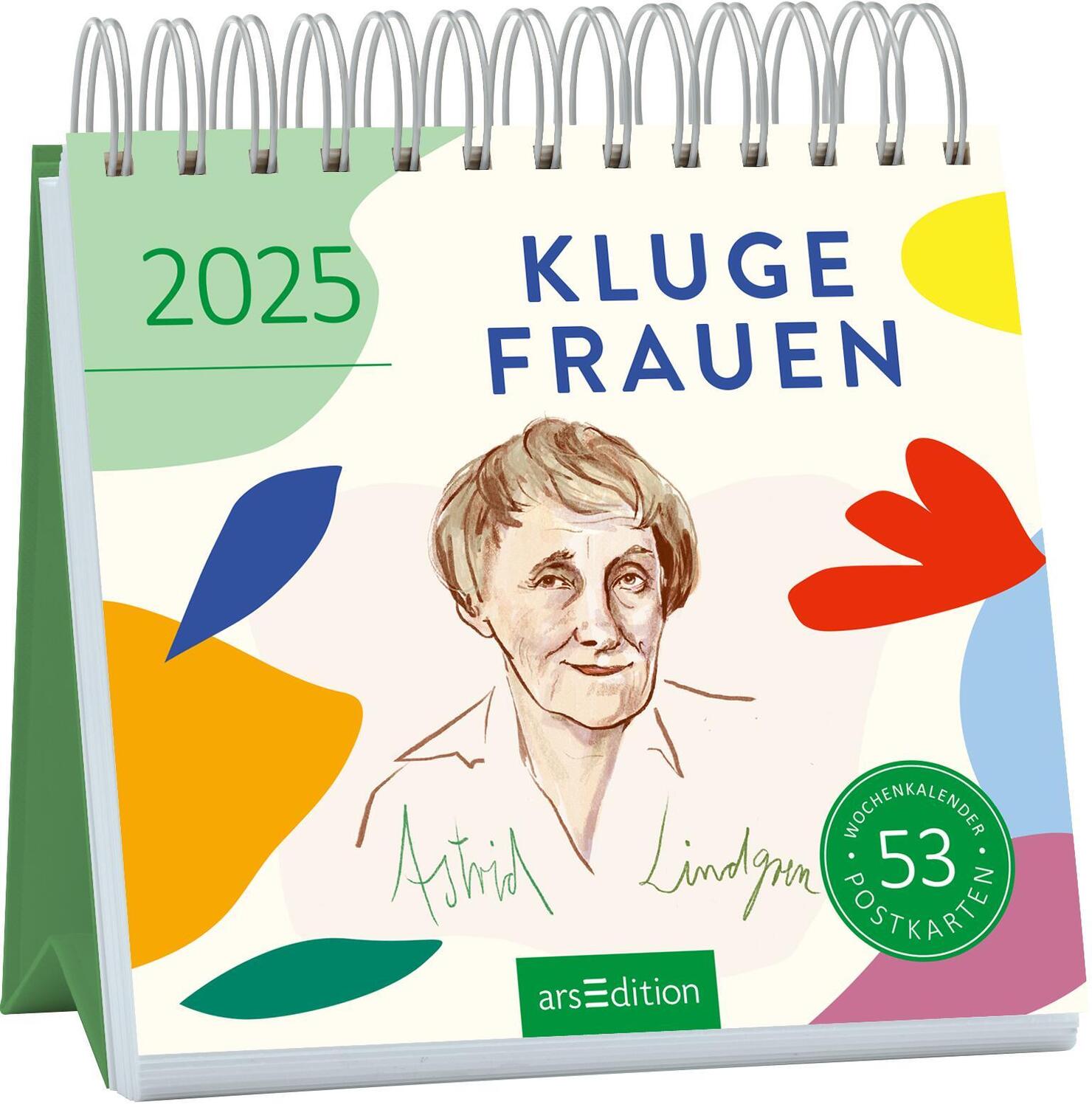 Cover: 4014489132745 | Postkartenkalender Kluge Frauen 2025 | Kalender | Spiralaufsteller