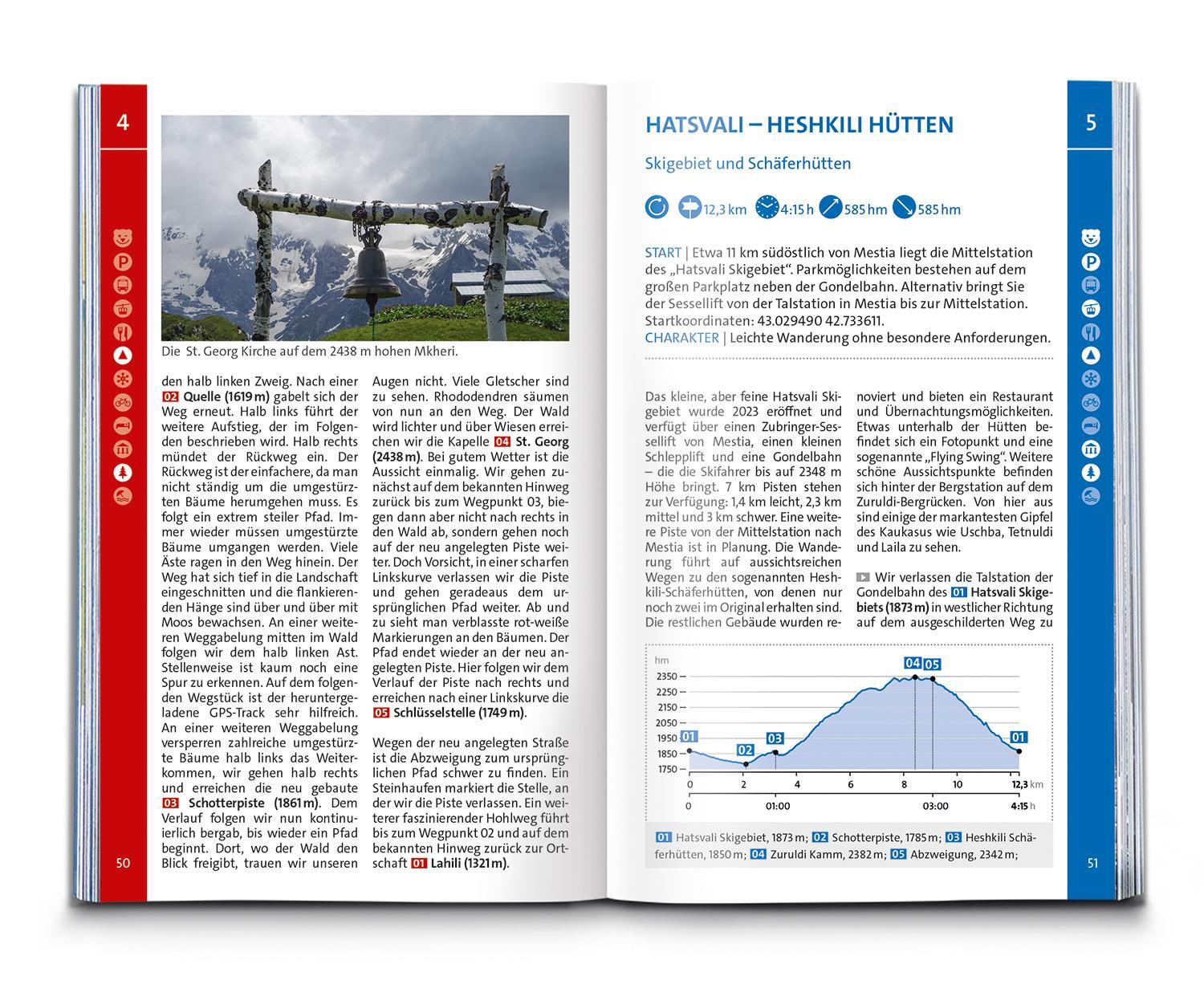 Bild: 9783991541301 | KOMPASS Wanderführer Georgien, Kaukasus, 50 Touren | Taschenbuch