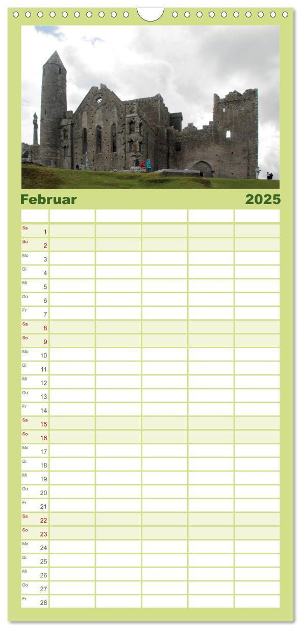 Bild: 9783457110768 | Familienplaner 2025 - Irland mit 5 Spalten (Wandkalender, 21 x 45...