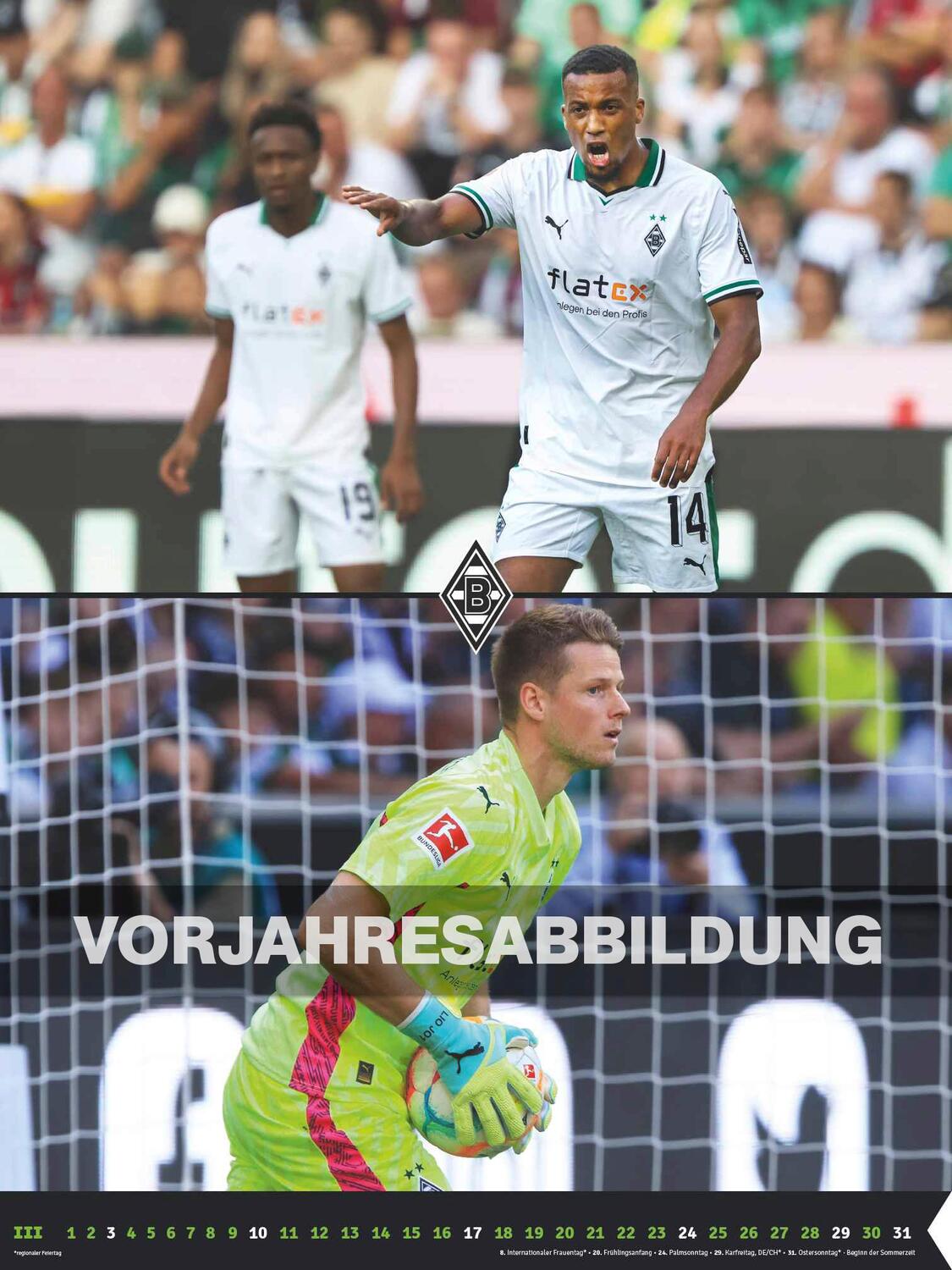 Bild: 4002725994400 | Borussia Mönchengladbach 2025 - Wandkalender XL - Fußballkalender -...