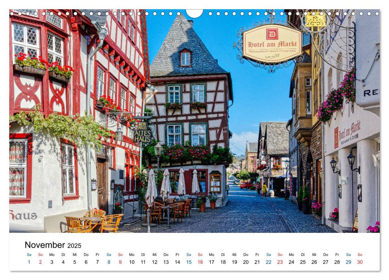 Bild: 9783435161300 | Bacharach - Fachwerkromantik am Rhein (Wandkalender 2025 DIN A3...