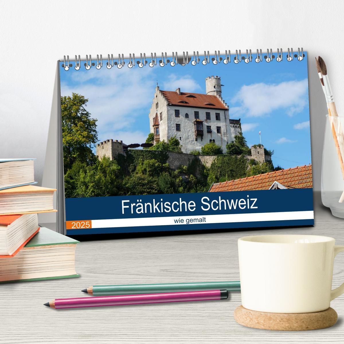 Bild: 9783435608294 | Fränkische Schweiz wie gemalt (Tischkalender 2025 DIN A5 quer),...